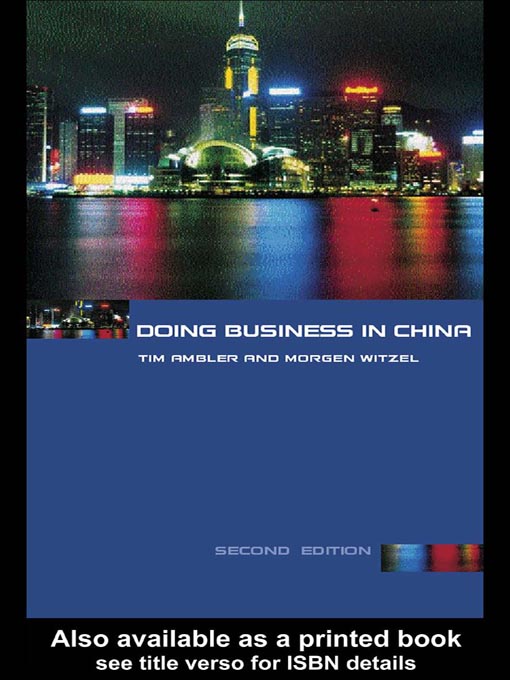Title details for Doing Business in China by Tim Ambler - Available